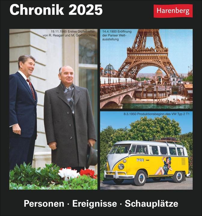 Produktbild Harenberg Chronik Tagesabreisskalender 2025 - Kulturkalender - Personen, Ereignisse, Schauplätze (Deutsch)