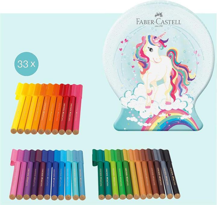 Immagine prodotto Faber-Castell Penna a punta di feltro Connec.Unicorn 33tlg (Multicolore, 33 x)