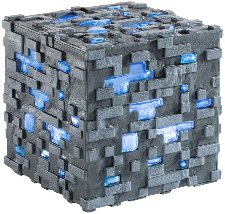 Actual product image Noble Collection Minecraft Replica Illuminating Diamond Ore Cube 10 cm