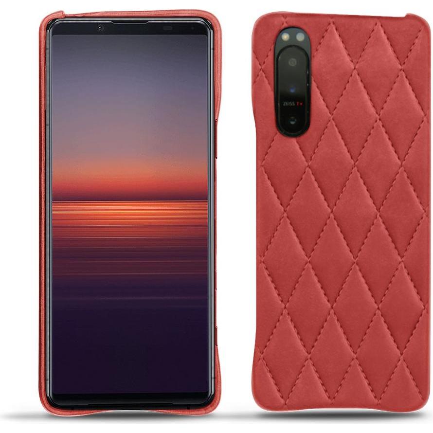 Noreve Lederschutzhülle (Sony Xperia 5 II), Smartphone Hülle, Rot
