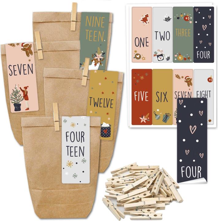 Immagine prodotto Papierdrachen Mini set di calendari dell'Avvento - Inglese