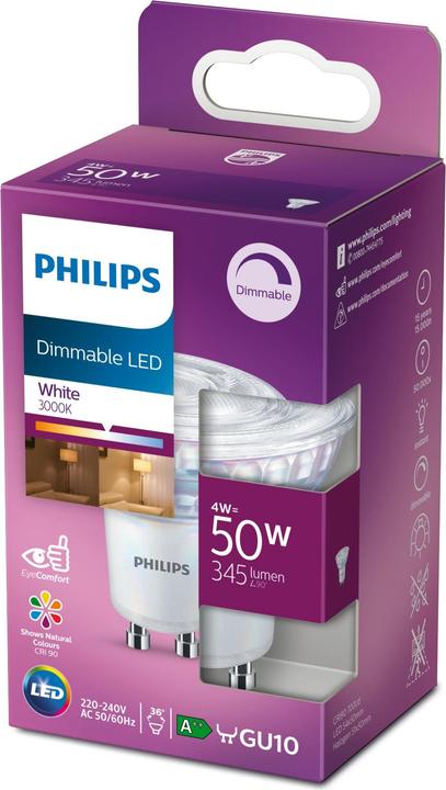 Productafbeelding Philips Spotlight (dimbaar) (GU10, 345 lm, 1 x)