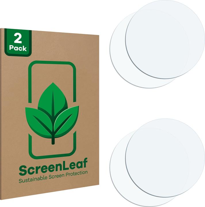 Actual product image ScreenLeaf Screen Protector sustainable Screen Protection, clear, anti-scratch (2 Piece, Motorola Moto E)