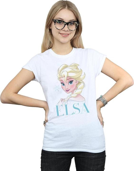 Immagine prodotto Disney Frozen Elsa Snowflake Portrait Maglietta Donna (L)