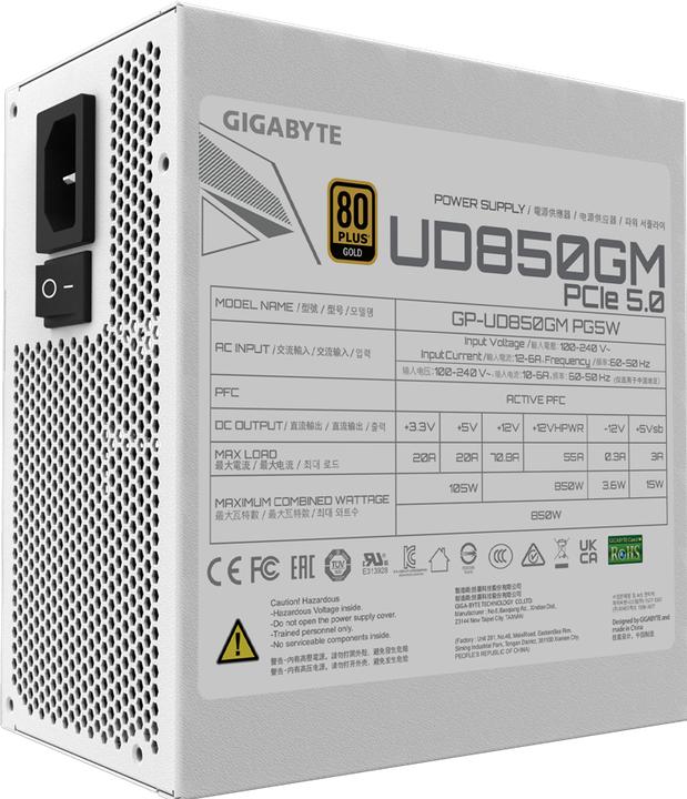 Produktbild Gigabyte UD850GM PG5W (850 W)
