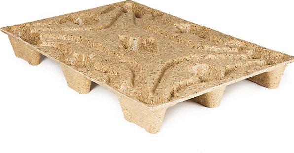 Actual product image Inka Pallets made of moulded chipboard, LxW 1200 x 800 mm, with 9 feet, max. load 900