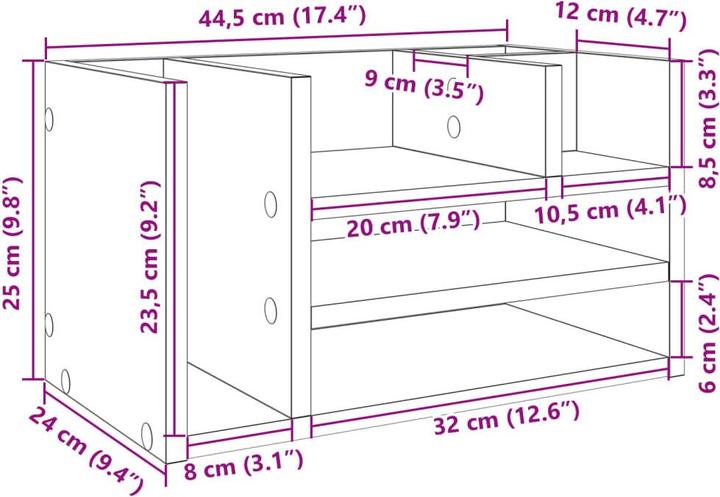 Image du produit vidaXL Schreibtisch-Organizer