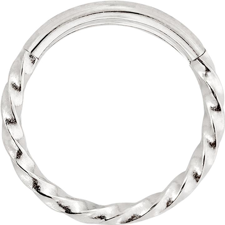 Image du produit Luamaya Twisted Click Ring - Small (Acier chirurgical 316L)