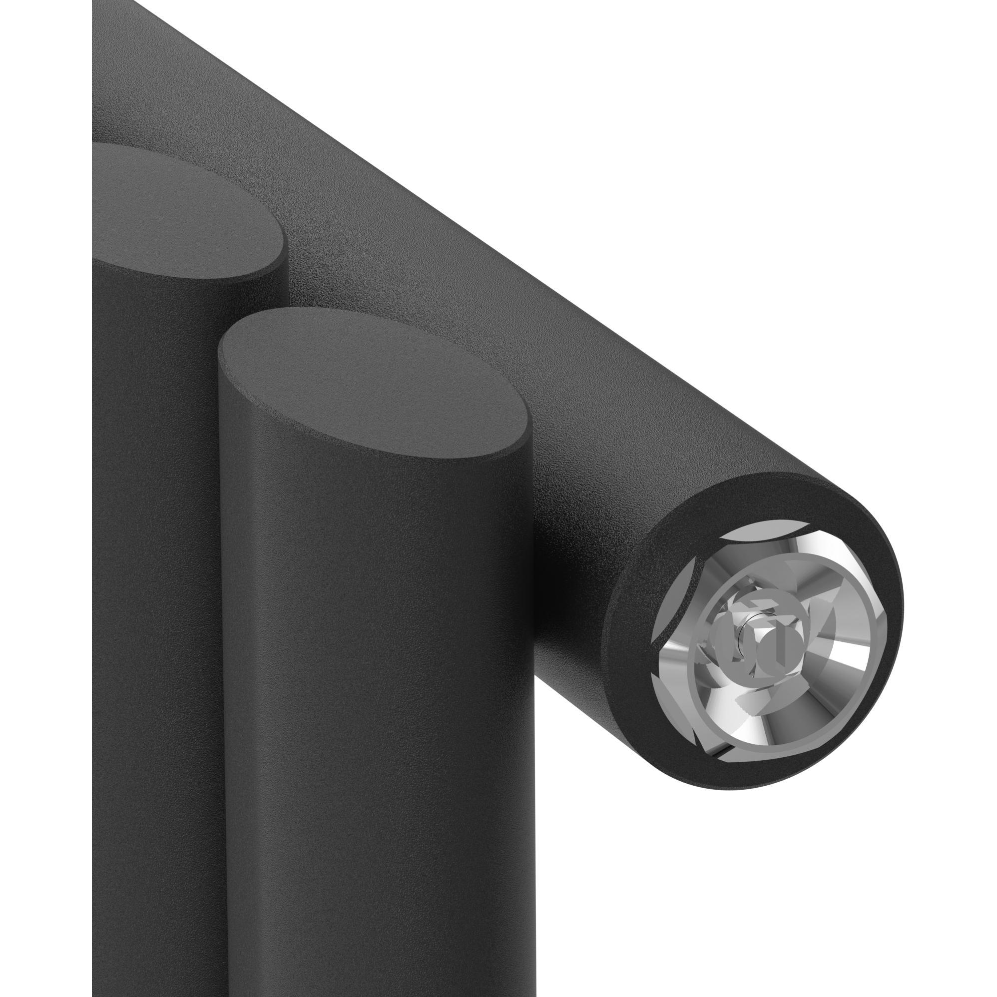 Neu.Haus Design Röhrenheizkörper Nore Schwarz 180x36cm Einlagig 707W, Heizkörper, Schwarz