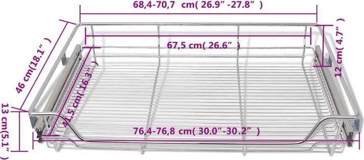 Actual product image vidaXL Aldare (2 x, 77 x 46 x 13 cm)