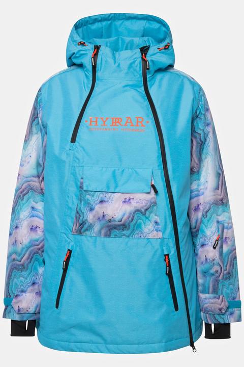 Actual product image Ulla Popken Asymmetric Triple-Function Performance Marbled Ski Jacket (54)