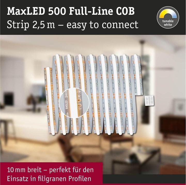 Produktbild Paulmann MaxLED 500 Full-Line COB Stripe (Weiss, 250 cm, Indoor)