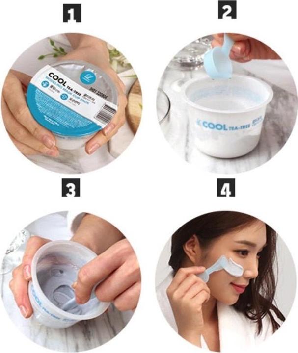 Actual product image Lindsay Modeling Cool Teatree Mask Cup Pack