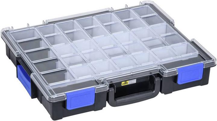 Produktbild Allit Kleinteilekoffer EuroPlus Pro >K<44.76/19, 19 Fächer aus schlagfestem Polypropylen (PP), 4 Tr