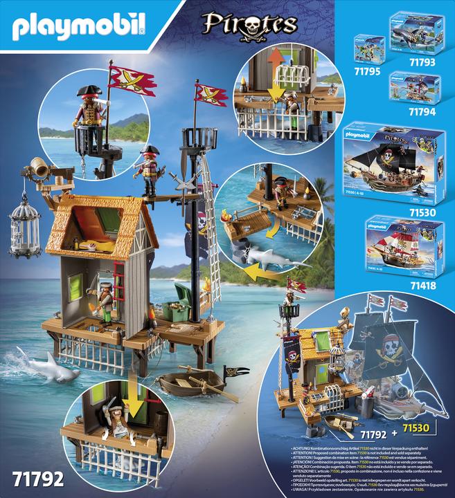 Immagine prodotto Playmobil Porto dei pirati con prigione dei pirati (71792, Pirati Playmobil)