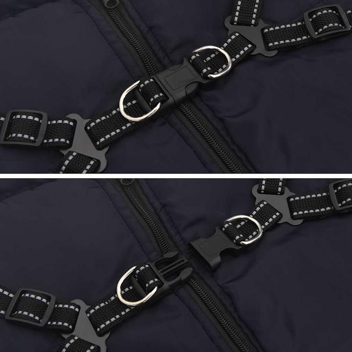 Actual product image vidaXL Dog coat with harness Waterproof (48, Dog coat)