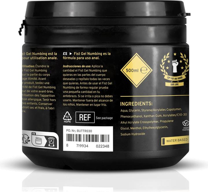 Image du produit Buttr Gel Pour Fisting Anesthésiant - 500 ml (500 ml)