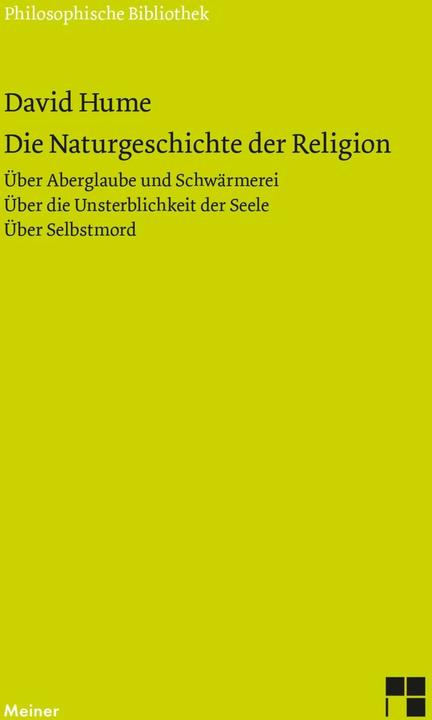 Produktbild Die Naturgeschichte der Religion (Deutsch, David Hume, Lothar Kreimendahl, 1999)