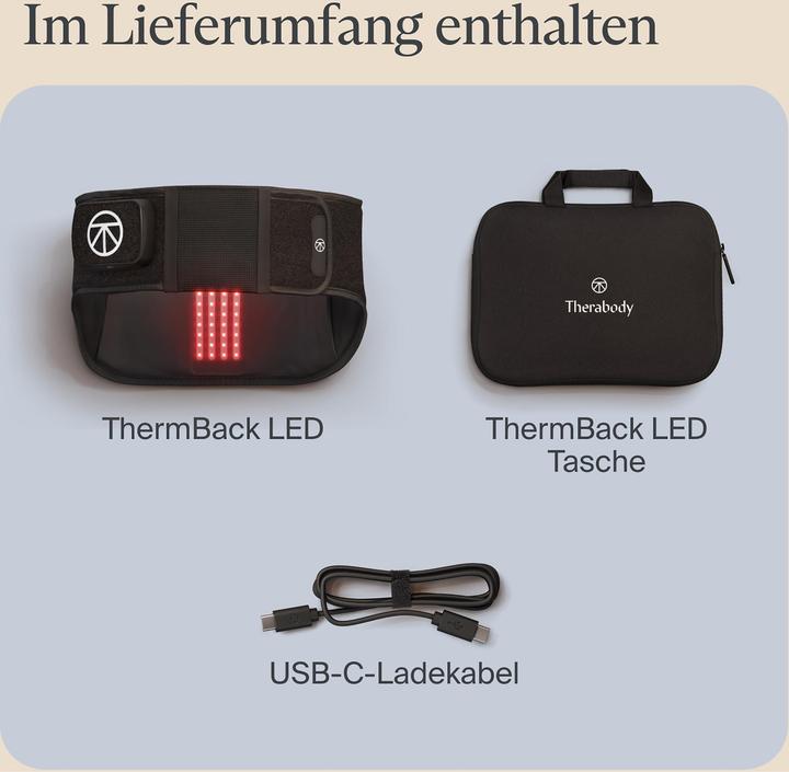 Actual product image Therabody Massagegurt Thermback LED