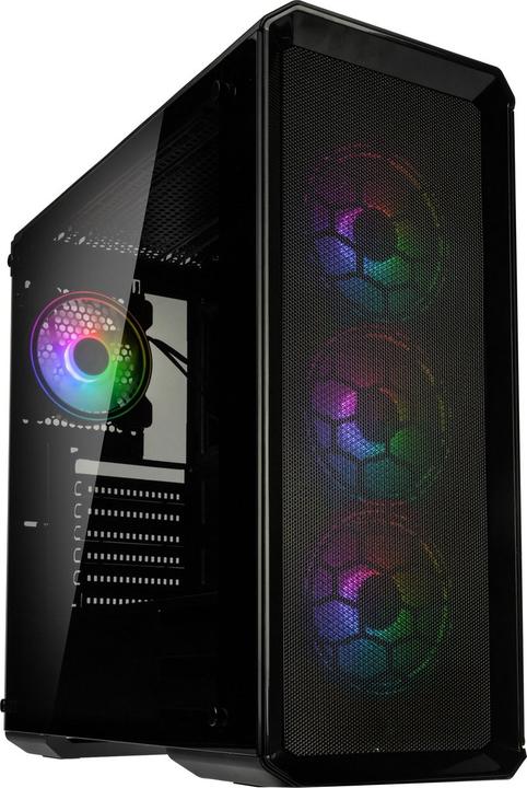 Kolink Levante V2 ARGB Nero Midi Tower (ATX, mATX, Mini-ITX, E-ATX)