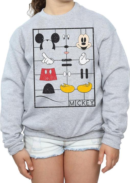 Produktbild Disney Mickey Mouse Construction Kit Sweatshirt Mädchen (152, 158)