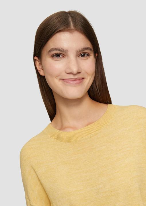 Produktbild S.Oliver Strickpullover Verkürzter Strickpullover in Melange-Optik (M)