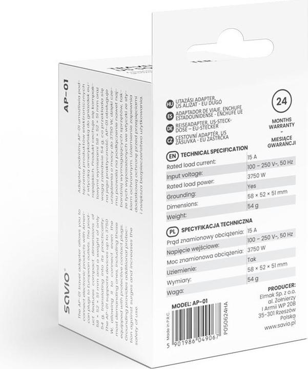 Actual product image Savio AP-01