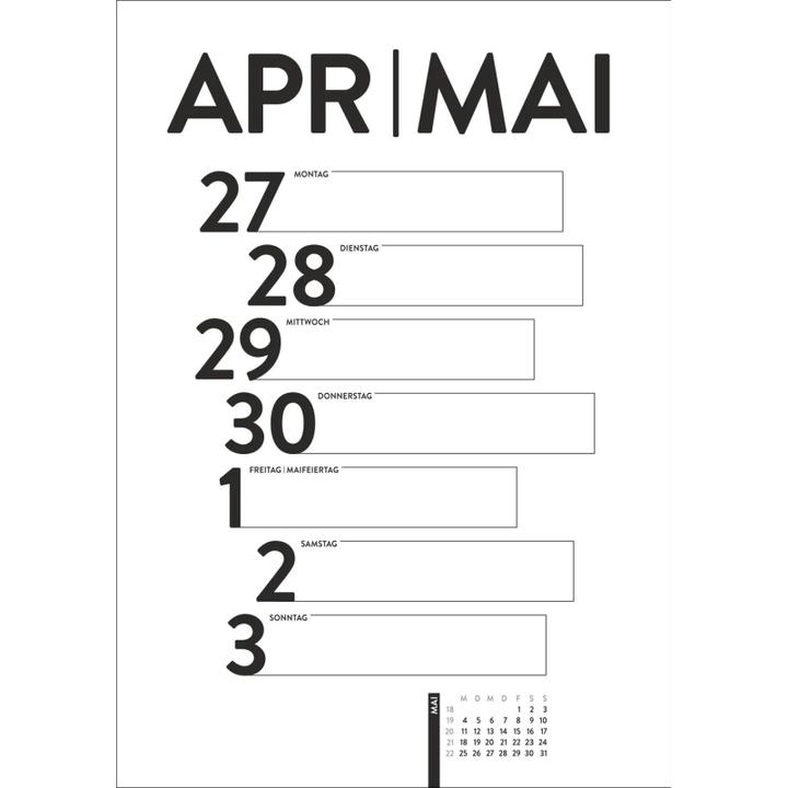 Produktbild Harenberg Design-Wochenplaner 2026 (25 x 35.5 cm)