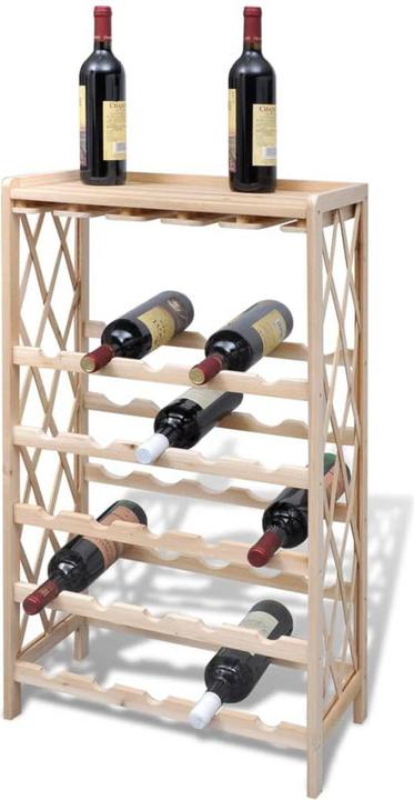 Immagine prodotto vidaXL Weinregal (25 bombole, 24.70 x 24.70 x 87.50 cm)