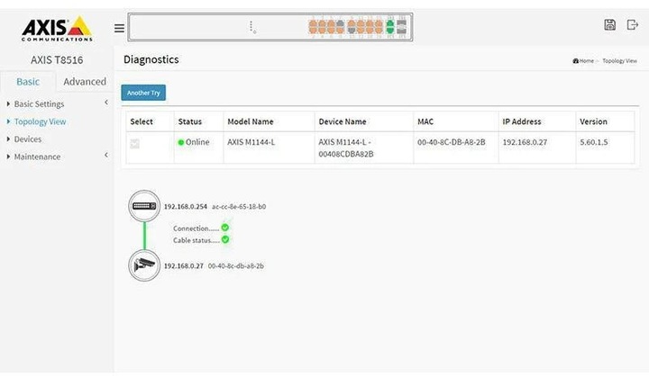 Produktbild Axis T8516 16 Port PoE+ Switch, Managed (16 Ports)