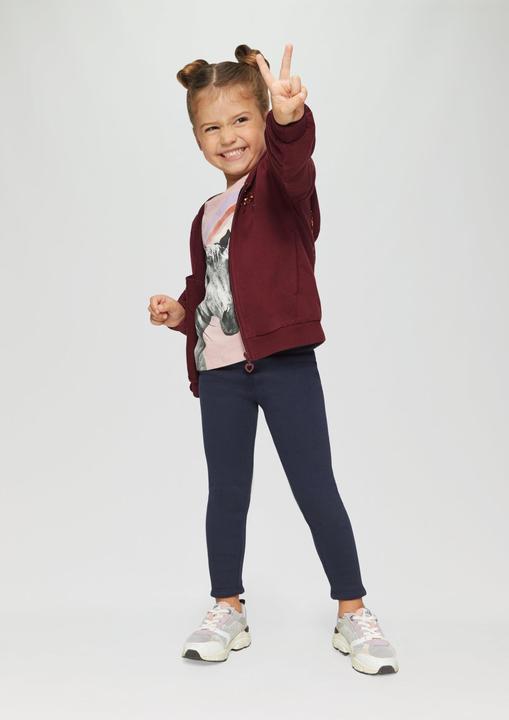 Produktbild s.Oliver Sweatshirt Jacke Sweatjacke mit Artwork am Rücken (92)