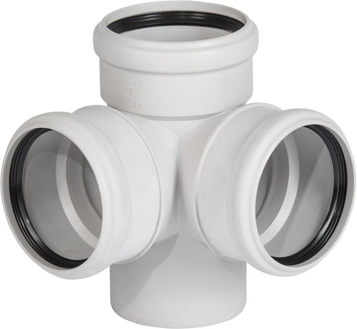 Ostendorf SKOLANsafe-Eckdoppelabzweig ED DN 110/110/10x87,5Grad