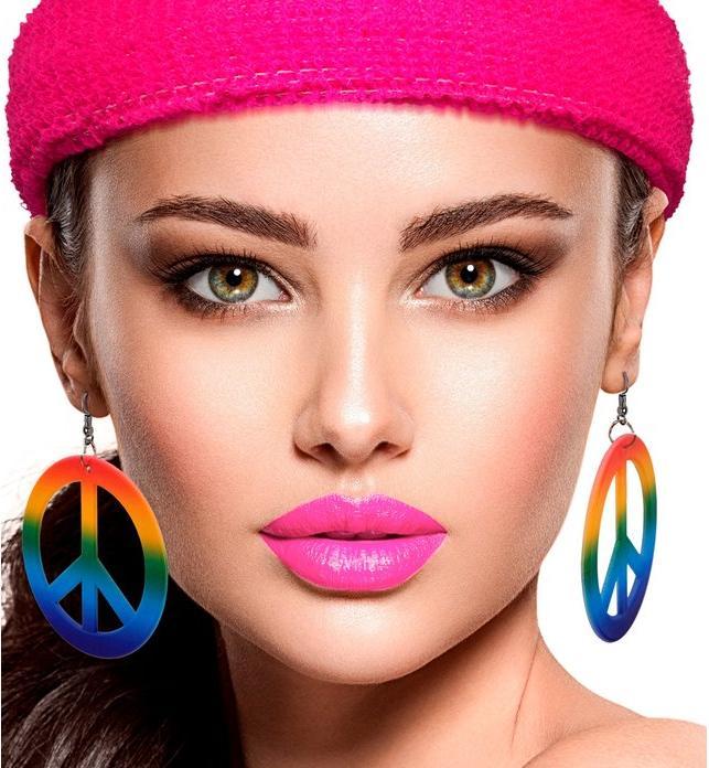 Produktbild Widmann Regenbogen Hippie Ohrringe