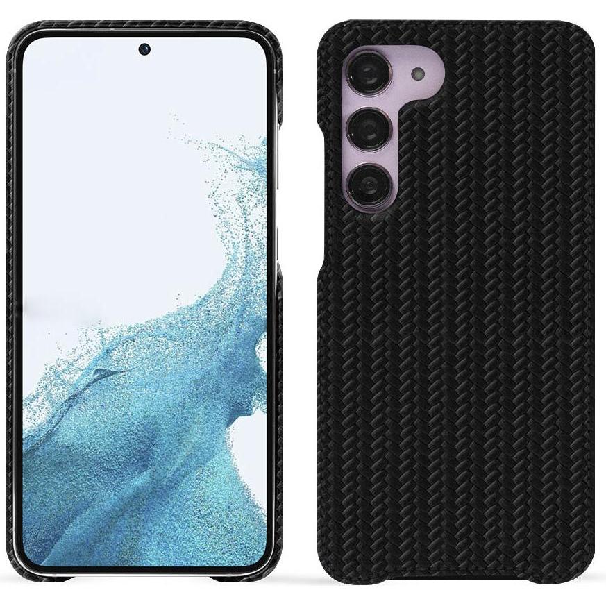 Noreve Lederschutzhülle (Samsung Galaxy S23), Smartphone Hülle, Schwarz