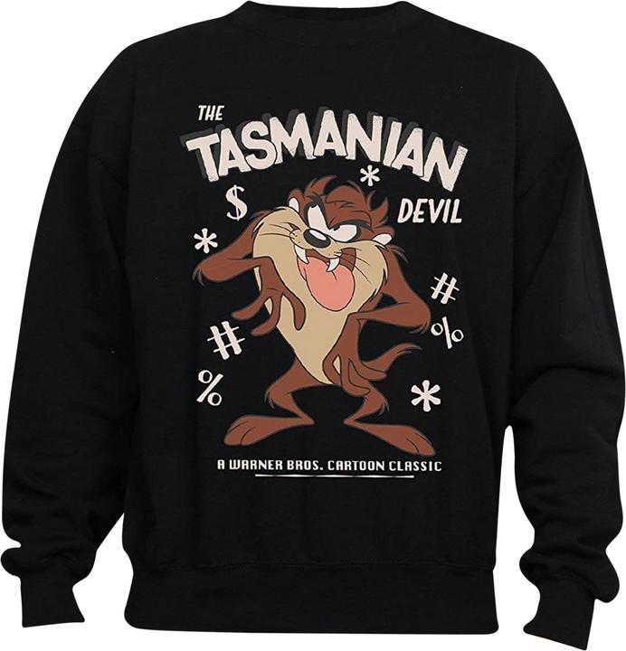 Actual product image Looney Tunes Mens Tasmanian Devil Vintage Cotton Sweatshirt (L)