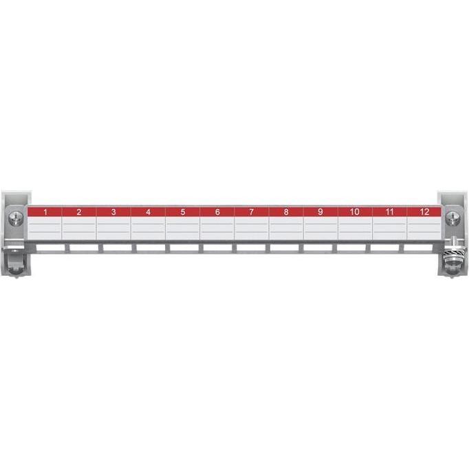 Striebel & John Striebel ZEP12 Patchpanel 12 Module E-Dat o.Keystone 2CPX054072R9999, Server Zubehör, Silber