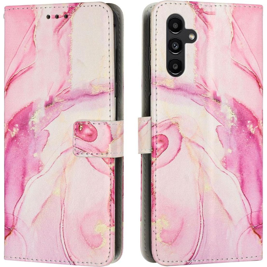 König Design Hülle Handy Schutz für Samsung Galaxy A04e A34 A54 Case Cover Marmor Tasche Etui (Samsung Galaxy A54 5G), S...
