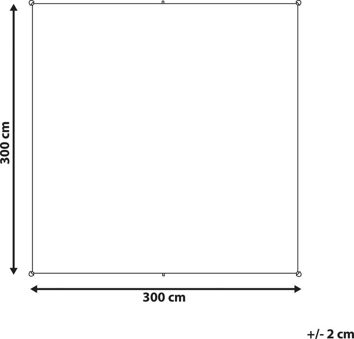 Immagine prodotto Beliani Vela solare beige quadrata 300 x 300 cm LUKKA (300 x 300 cm)