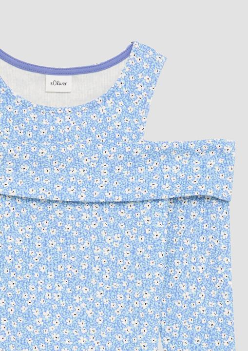 Produktbild S.Oliver T-Shirt Enges Shirt aus Rippware mit Off-Shoulder-Ausschnitt (158, 164)