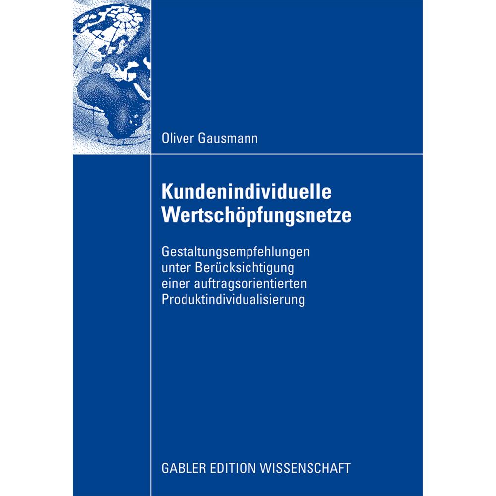 Kundenindividuelle Wertschöpfungsnetze, Fachbücher