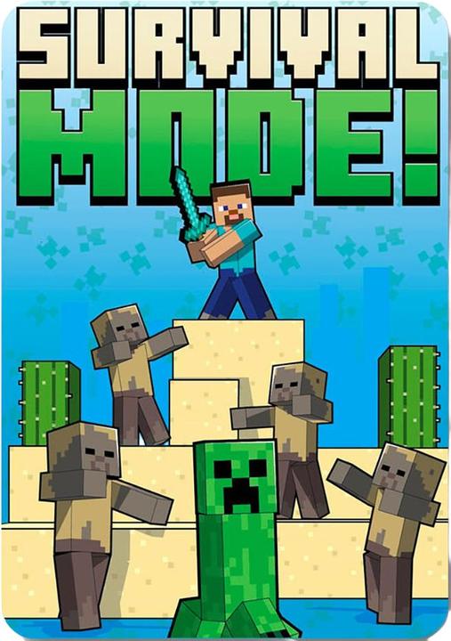Image du produit Minecraft - Couverture SURVIVAL MODE (100 x 140 cm)