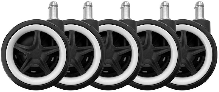 LC-Power Rollen LC-CASTERS-DRIFT 5er Set Weiss