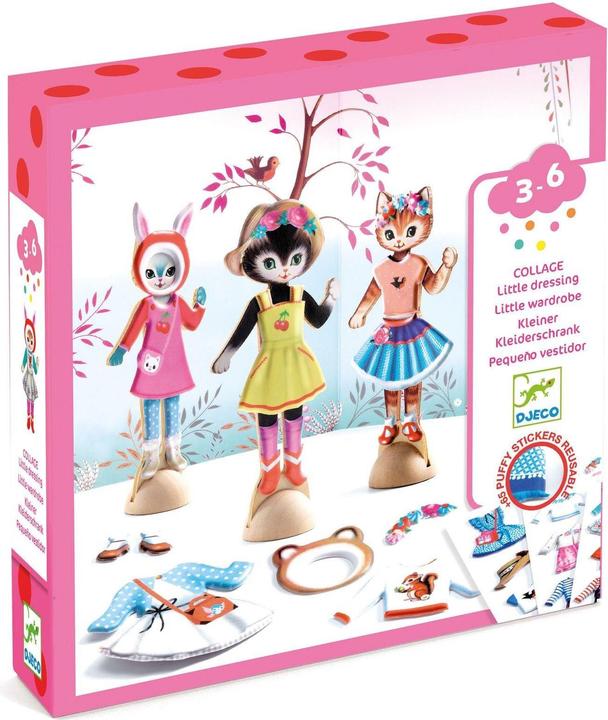 Produktbild Djeco Stickercollage Kleiner Kleiderschrank