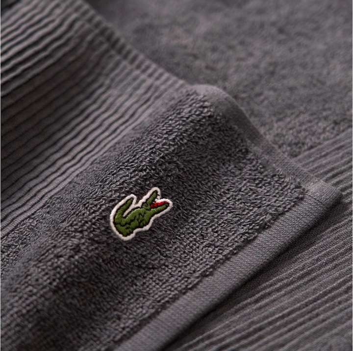Produktbild Lacoste Handtuch L Lecroco 50 x 100 cm, Dunkelgrau