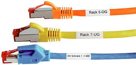Actual product image Fleximark Wrap-around labels, LCK 32 white, 25.0 x 35.5 mm, 640 pieces Wrap-around labels for cables for b...