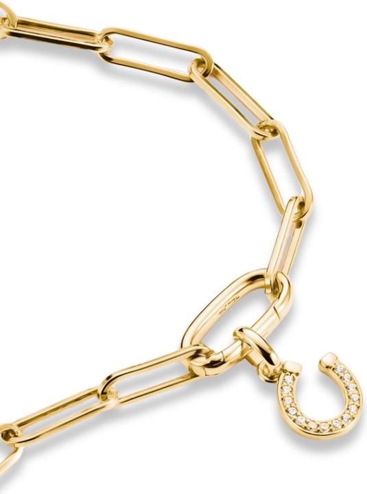 Produktbild Thomas Sabo Charm-Anhänger Hufeisen mit Steinen Connect vergoldet (Sterling Silber)