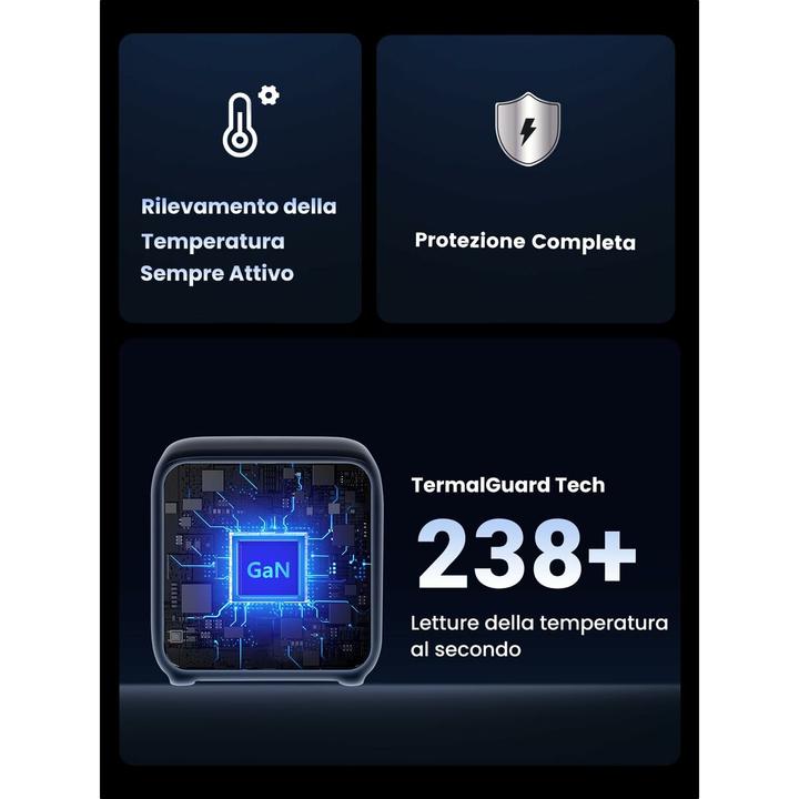 Productafbeelding Ugreen Cube CD268 65W USB / USB C + 3x AC (1x, CEE 7/4, USB-A, USB-C, 1.80 m)