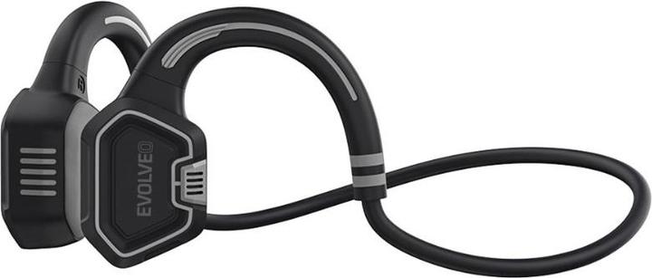 Actual product image A4Tech EVOLVEO BoneSwim MP3 16GB, bluetooth bezdrátová sluchátka s mikrofonem na lícní kosti, šedé (Wireless)