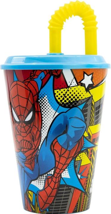 Productafbeelding Spiderman Becher mit Strohhalm Spider-Man CZ11366 430 ml