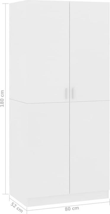 Actual product image vidaXL Erminio (80 x 52 x 180 cm)